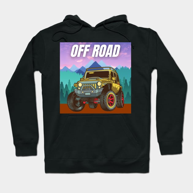 Off road 4x4 Hoodie by MOTOSHIFT